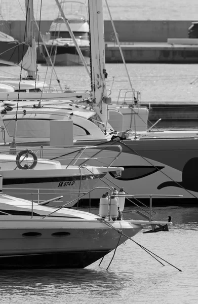 Italie Sicile Méditerranée Marina Ragusa Province Raguse Juin 2020 Yachts — Photo