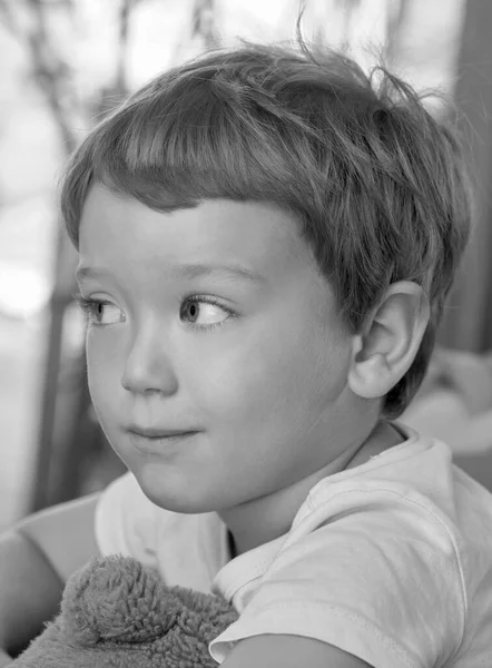 Anos Idade Masculino Criança Retrato — Fotografia de Stock