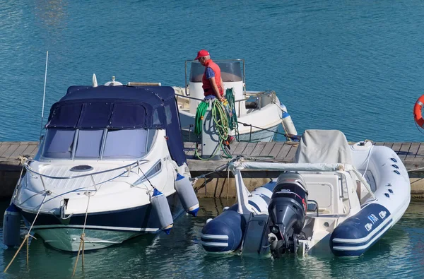 Italien Sizilien Mittelmeer Marina Ragusa Provinz Ragusa Juni 2020 Menschen — Stockfoto