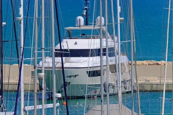 Italie Sicile Méditerranée Marina Ragusa Province Raguse Juillet 2020 Yachts — Photo
