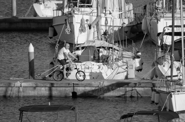Talya Sicilya Akdeniz Marina Ragusa Ragusa Eyaleti Temmuz 2020 Limanda — Stok fotoğraf