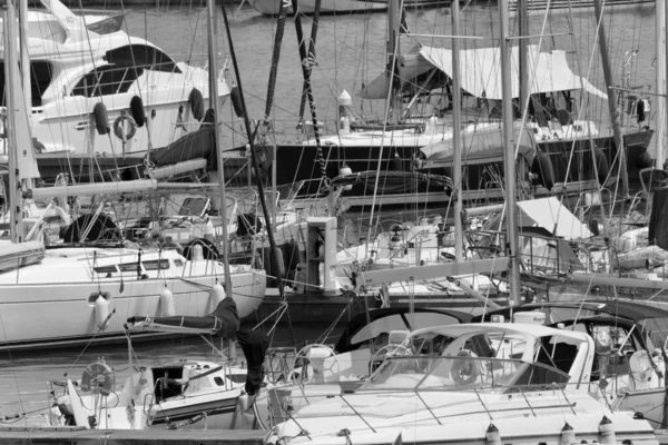 Talya Sicilya Akdeniz Marina Ragusa Ragusa Ili Temmuz 2020 Limanda — Stok fotoğraf