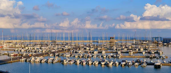 Italië Sicilië Middellandse Zee Marina Ragusa Provincie Ragusa Motorboten Luxe — Stockfoto