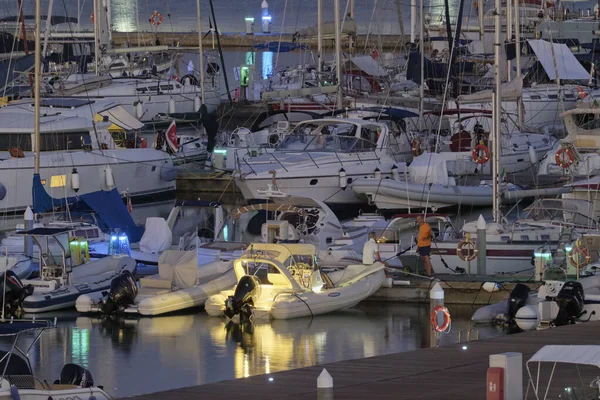 Italien Sizilien Mittelmeer Marina Ragusa Provinz Ragusa Juli 2020 Menschen — Stockfoto