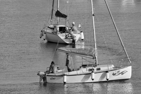 Itália Sicília Mar Mediterrâneo Marina Ragusa Província Ragusa Julho 2020 — Fotografia de Stock