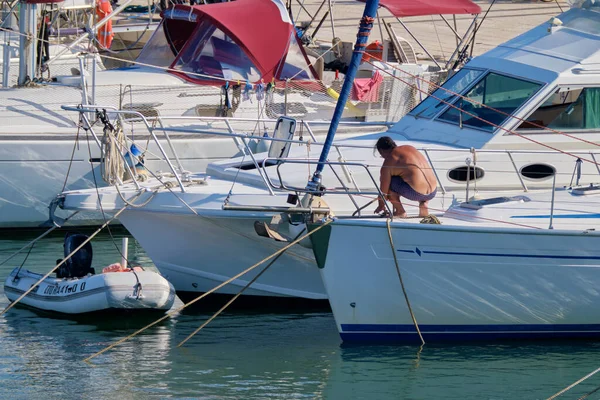 Італія Сицилія Середземне Море Марина Рагуса Провінція Рагуса Липня 2020 — стокове фото