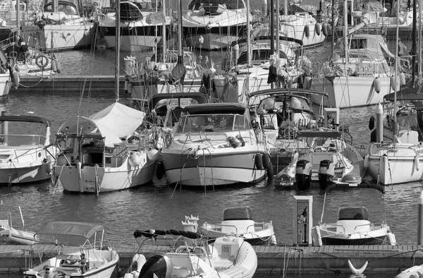 Talya Sicilya Akdeniz Marina Ragusa Ragusa Ili Ağustos 2020 Limanda — Stok fotoğraf