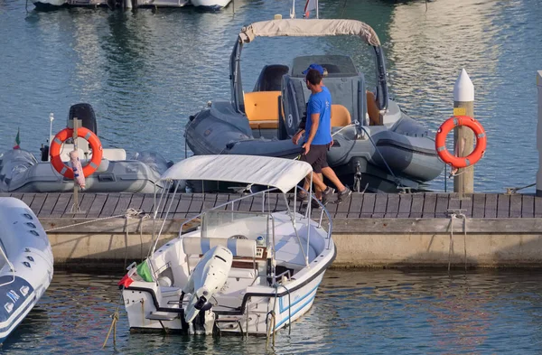 Italië Sicilië Middellandse Zee Marina Ragusa Provincie Ragusa Augustus 2020 — Stockfoto