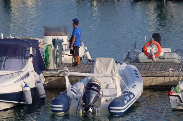 Itália Sicília Mar Mediterrâneo Marina Ragusa Província Ragusa Agosto 2020 — Fotografia de Stock