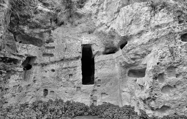 Itália Sicília Palazzolo Acreide Província Siracusa Ruínas Anfiteatro Grego Vista — Fotografia de Stock