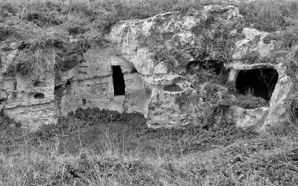 Italia Sicilia Palazzolo Acreide Provincia Siracusa Ruinas Griegas Del Anfiteatro — Foto de Stock