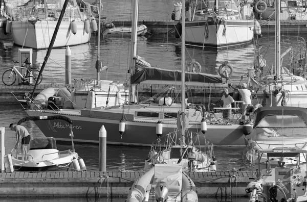 Talya Sicilya Akdeniz Marina Ragusa Ragusa Eyaleti Ağustos 2020 Limanda — Stok fotoğraf
