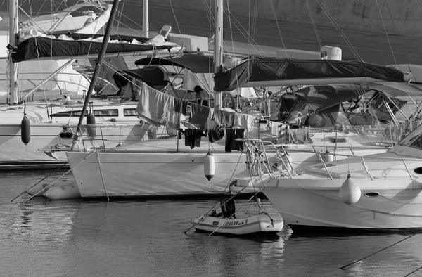 Italie Sicile Méditerranée Marina Ragusa Province Raguse Août 2020 Yachts — Photo