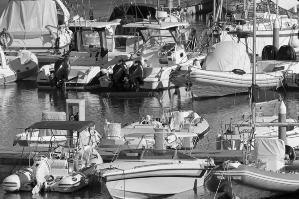 Italie Sicile Méditerranée Marina Ragusa Province Raguse Septembre 2020 Bateaux — Photo