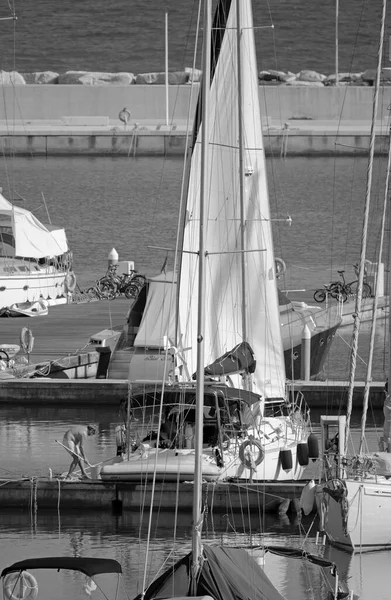 Italien Sizilien Mittelmeer Marina Ragusa Provinz Ragusa September 2020 Menschen — Stockfoto