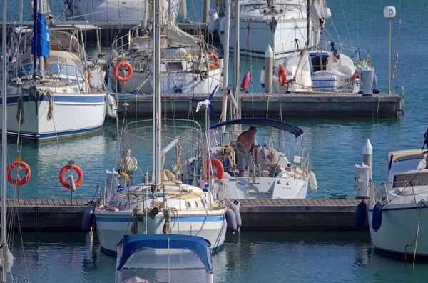 Itália Sicília Mar Mediterrâneo Marina Ragusa Província Ragusa Setembro 2020 — Fotografia de Stock