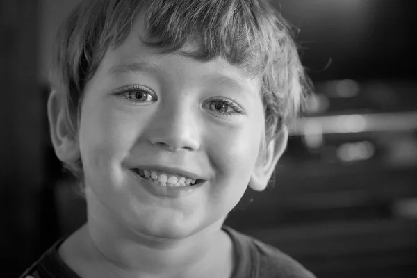 Jahre Altes Männliches Kinderporträt — Stockfoto