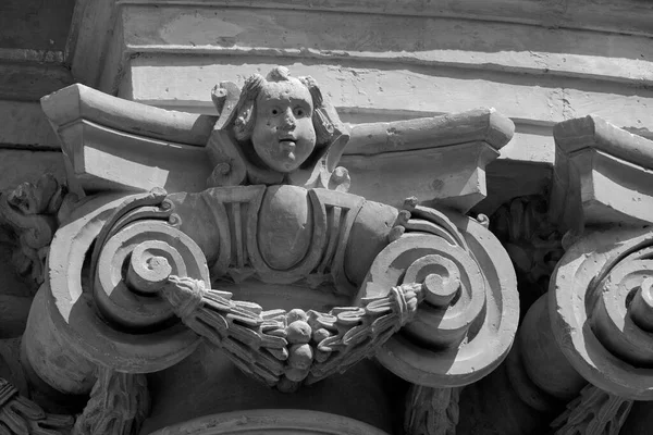 Italy Sicily Scicli Ragusa Province John Cathedral Baroque Facade 1803 — Stock Photo, Image