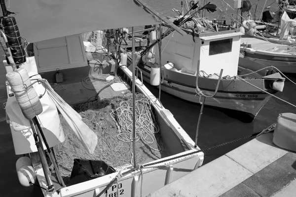 意大利 西西里 拉古萨港 拉古萨省 西西里木船 — 图库照片