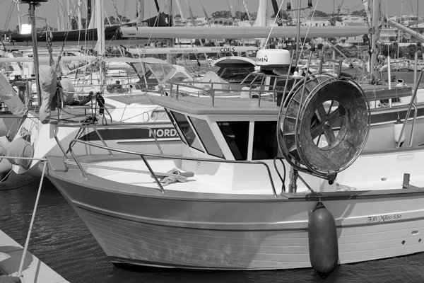 Itália Sicília Marina Ragusa Província Ragusa Setembro 2020 Barco Pesca — Fotografia de Stock