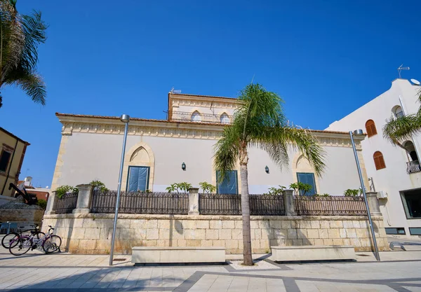 Italien Sizilien Mittelmeer Marina Ragusa Provinz Ragusa Die Fassade Eines — Stockfoto