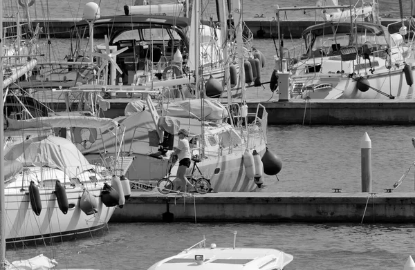 Italien Sicilien Medelhavet Marina Ragusa Ragusaprovinsen September 2020 Personer Och — Stockfoto