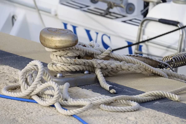 Italie Sicile Méditerranée Marina Ragusa Octobre 2020 Voilier Dans Port — Photo