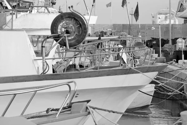 Ιταλία Σικελία Marina Ragusa Επαρχία Ragusa Σικελικά Ξύλινα Αλιευτικά Σκάφη — Φωτογραφία Αρχείου