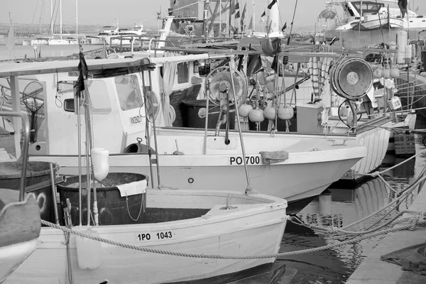 Italia Sicilia Marina Ragusa Provincia Ragusa Barche Pesca Legno Siciliane — Foto Stock