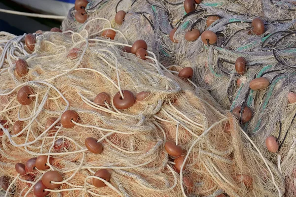 Italy Sicily Marina Ragusa Ragusa Province Fishing Nets Port — Stock Photo, Image