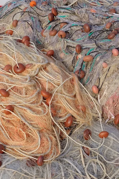 Itália Sicília Marina Ragusa Província Ragusa Redes Pesca Porto — Fotografia de Stock