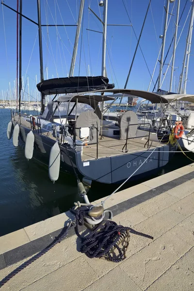 Talya Sicilya Akdeniz Marina Ragusa Ragusa Eyaleti Ekim 2020 Limanda — Stok fotoğraf