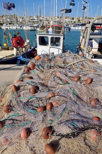 Italia Sicilia Marina Ragusa Provincia Ragusa Barcos Pesqueros Sicilianos Madera — Foto de Stock