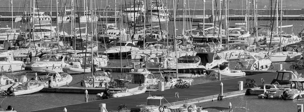 Talya Sicilya Akdeniz Marina Ragusa Ragusa Eyaleti Ekim 2020 Limanda — Stok fotoğraf