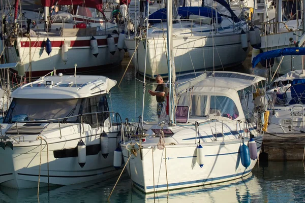 Itália Sicília Mar Mediterrâneo Marina Ragusa Província Ragusa Outubro 2020 — Fotografia de Stock