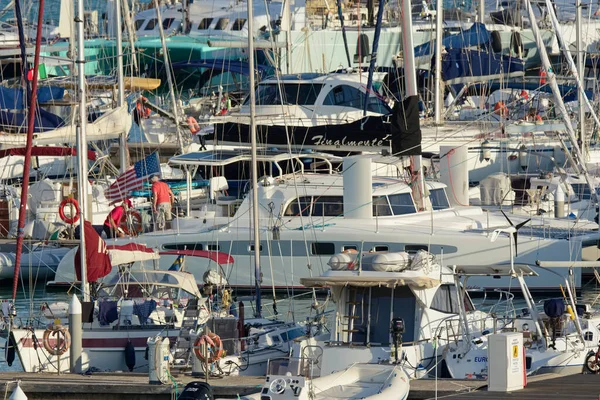Italien Sizilien Mittelmeer Marina Ragusa Provinz Ragusa Oktober 2020 Menschen — Stockfoto