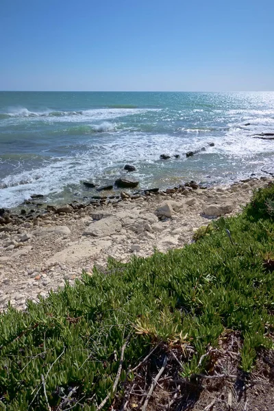 Italien Sicilien Medelhavet Sampieri Ragusaprovinsen Utsikt Över Den Sicilianska Sydöstra — Stockfoto