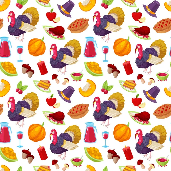 Pattern for thanksgiving day — Stock Vector