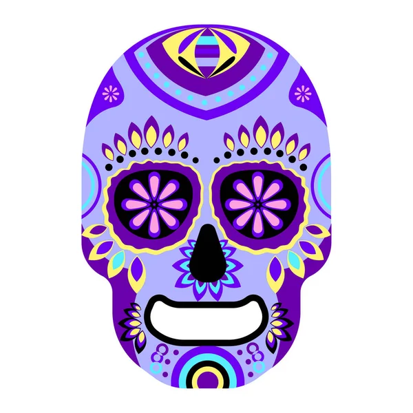 メキシコの砂糖の頭蓋骨 — ストックベクタ