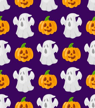 patttern çizgi film kabaklar ve hayaletler