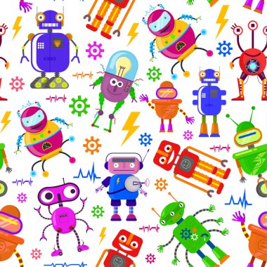 desen ile sevimli robotlar