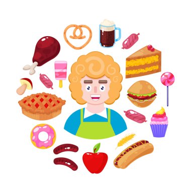 satıcı ve fast food