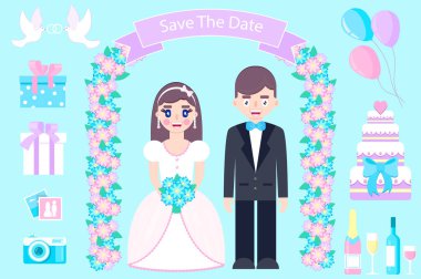 Düğün üzerinde mavi bckground ayarla