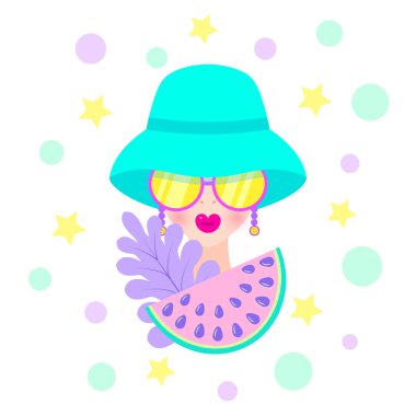 Şapkalı modern kız