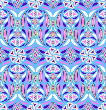 soyut çiçekli desen