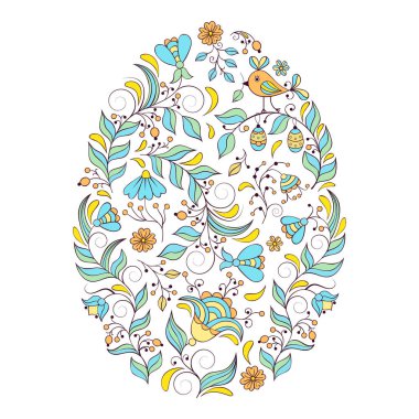 çiçek Paskalya kartı