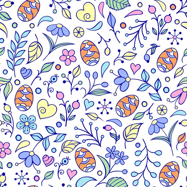 Motif floral de Pâques — Image vectorielle