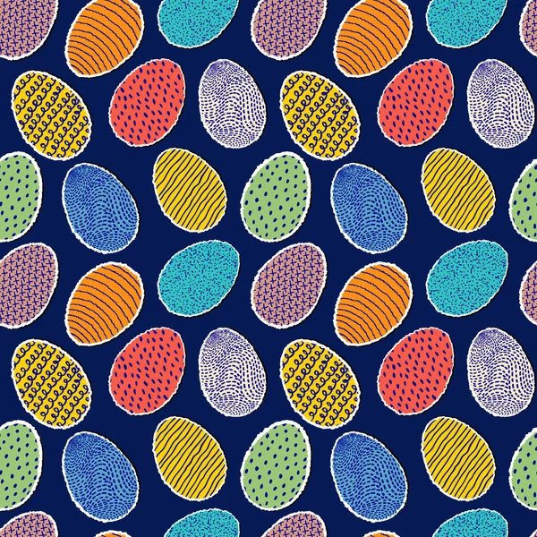 Pattern with eggs — Stock Vector