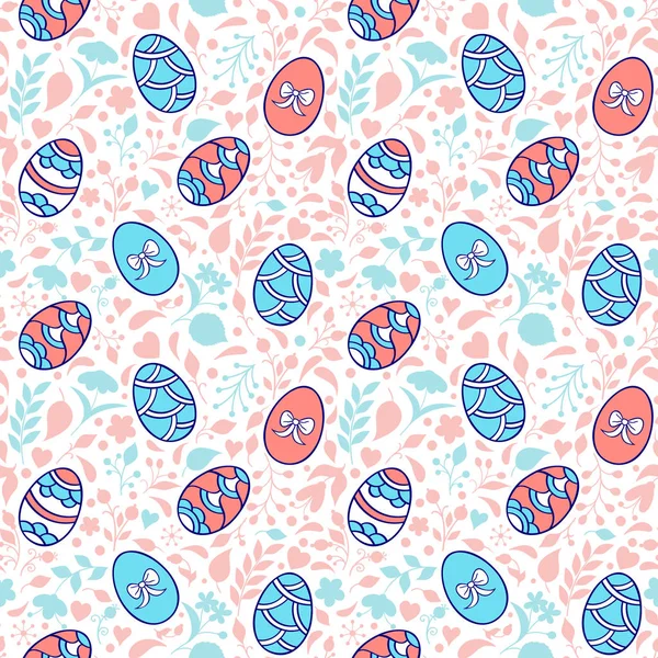 Modèles avec des œufs de Pâques — Image vectorielle