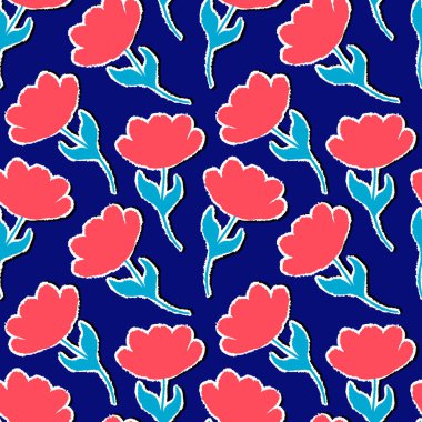 Kağıt lale ile desen